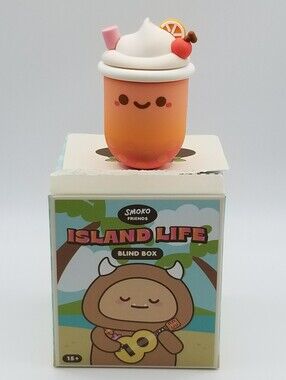 Opened box Smoko Tayto Island Life Blind Box Series: Pearl Boba Colada Figure